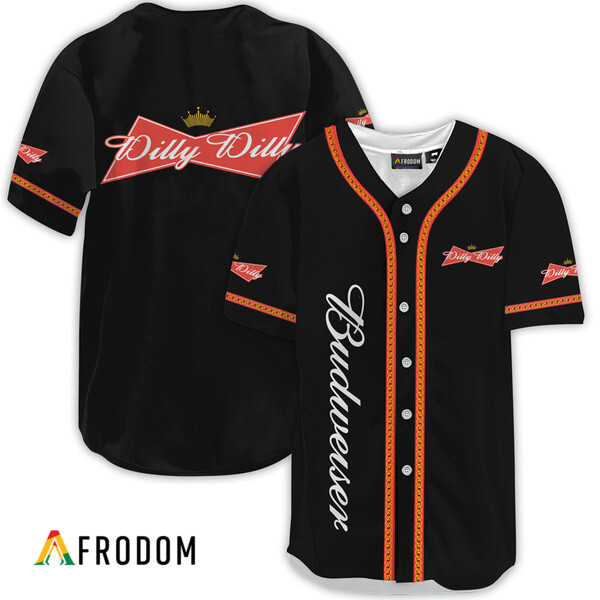 Budweiser Black Dilly Dilly Baseball Jersey HU