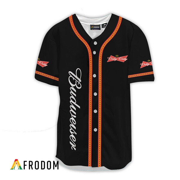 Budweiser Black Dilly Dilly Baseball Jersey HU