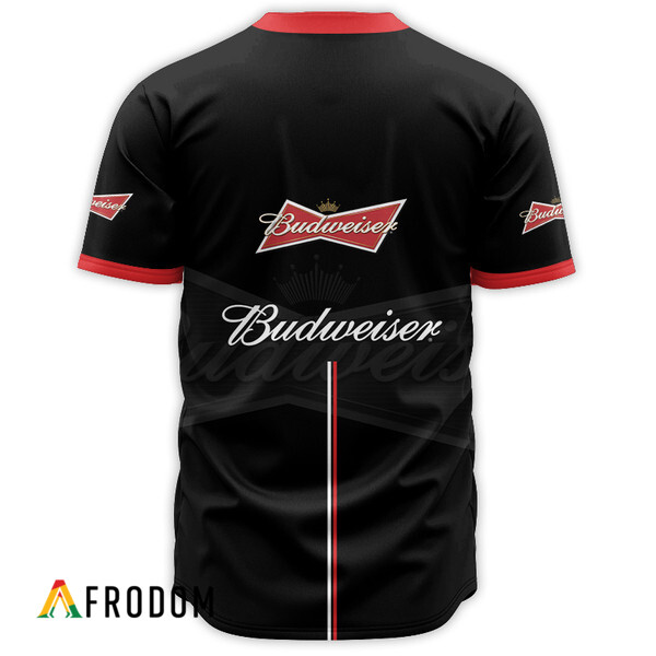 Budweiser Black Label Logo Baseball Jersey HU