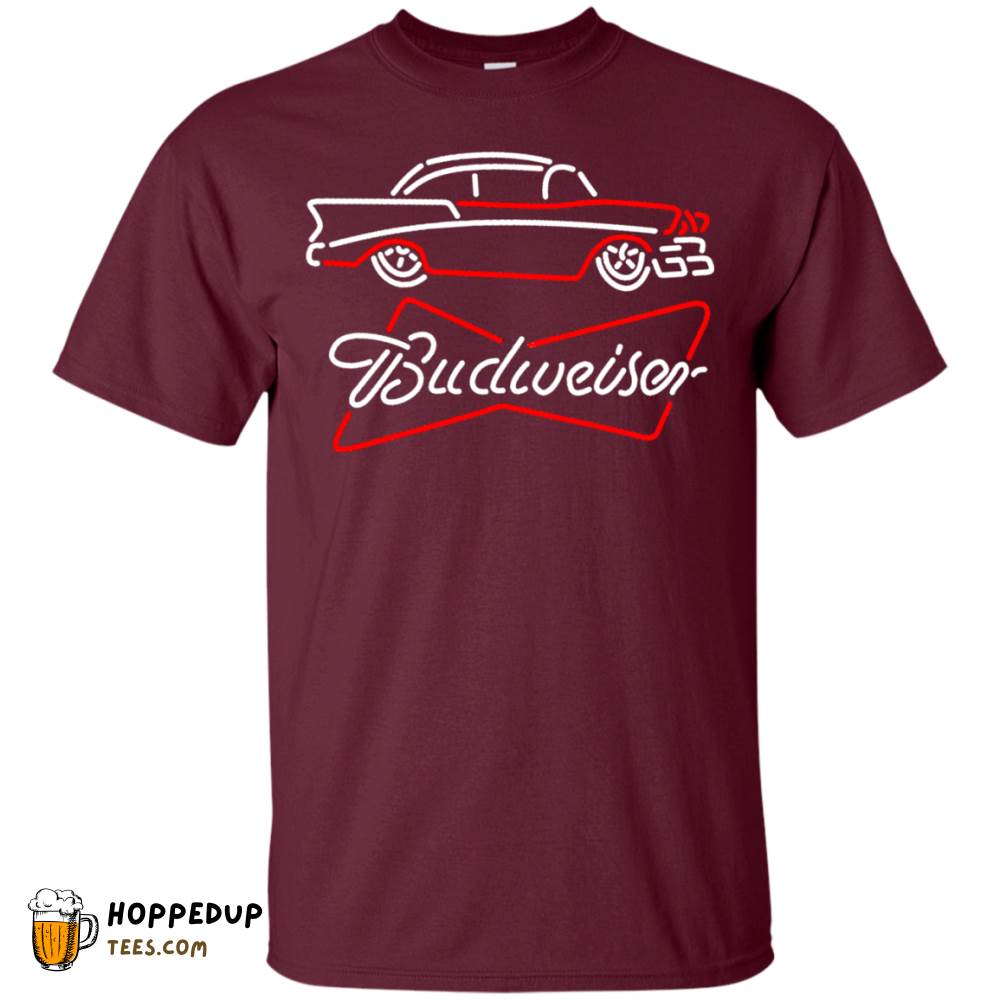 Budweiser Classic Car Graphic Pattern Tee HU
