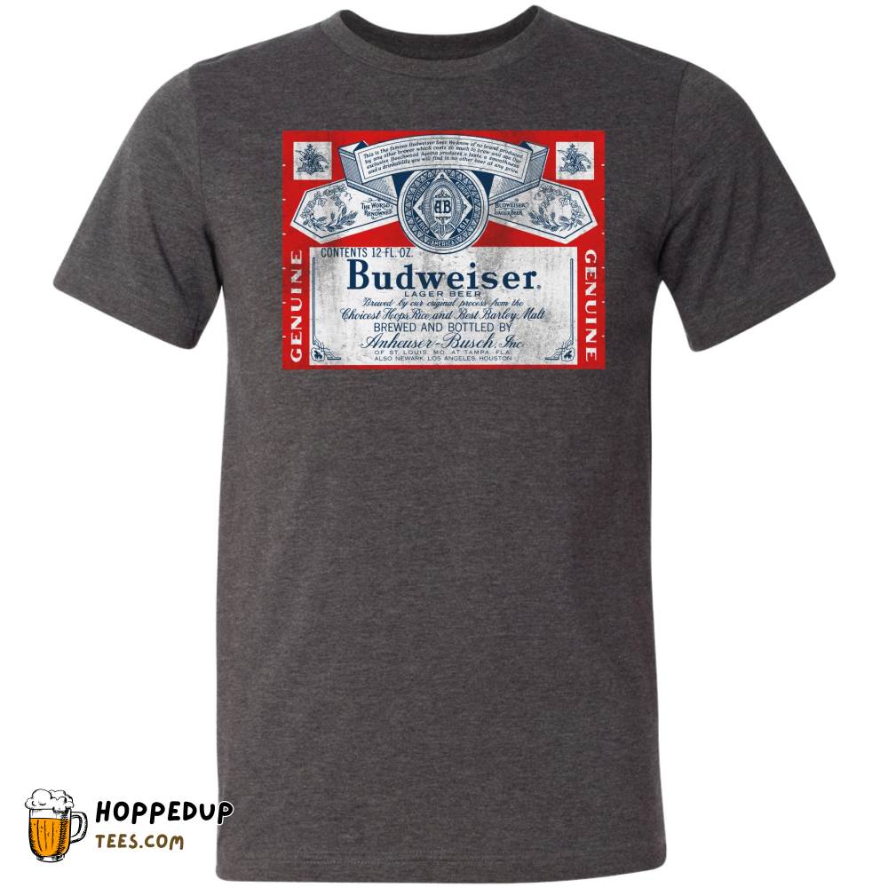 Budweiser Classic Label Dark Heather T-Shirt – HU
