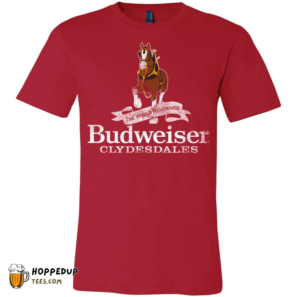 Budweiser Clydesdales Colorful Red Tee HU