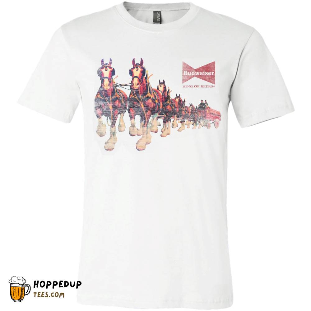 Budweiser Clydesdales White Cotton T-Shirt HU