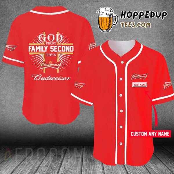 Budweiser Easter Sunday Themed Baseball Jersey Personalized Unique Design