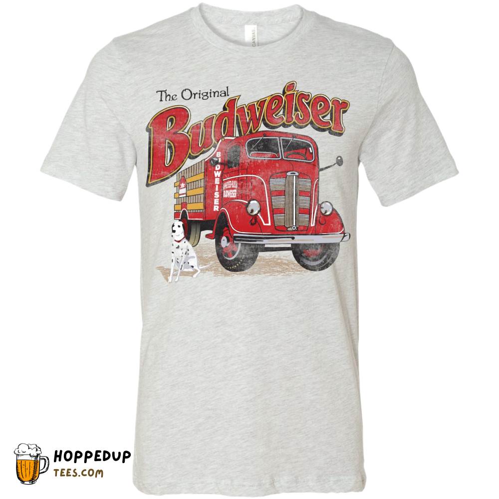 Budweiser Fire Truck Graphic White T-Shirt – HU