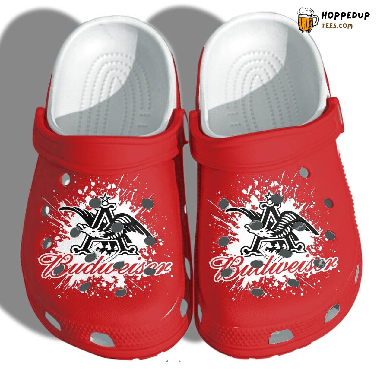 Budweiser Funny Themed Beer Drinkin Outdoor Comfortable Clogs