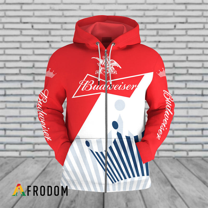 Budweiser Hoodie Combo: Pullover & Zip-Up HU