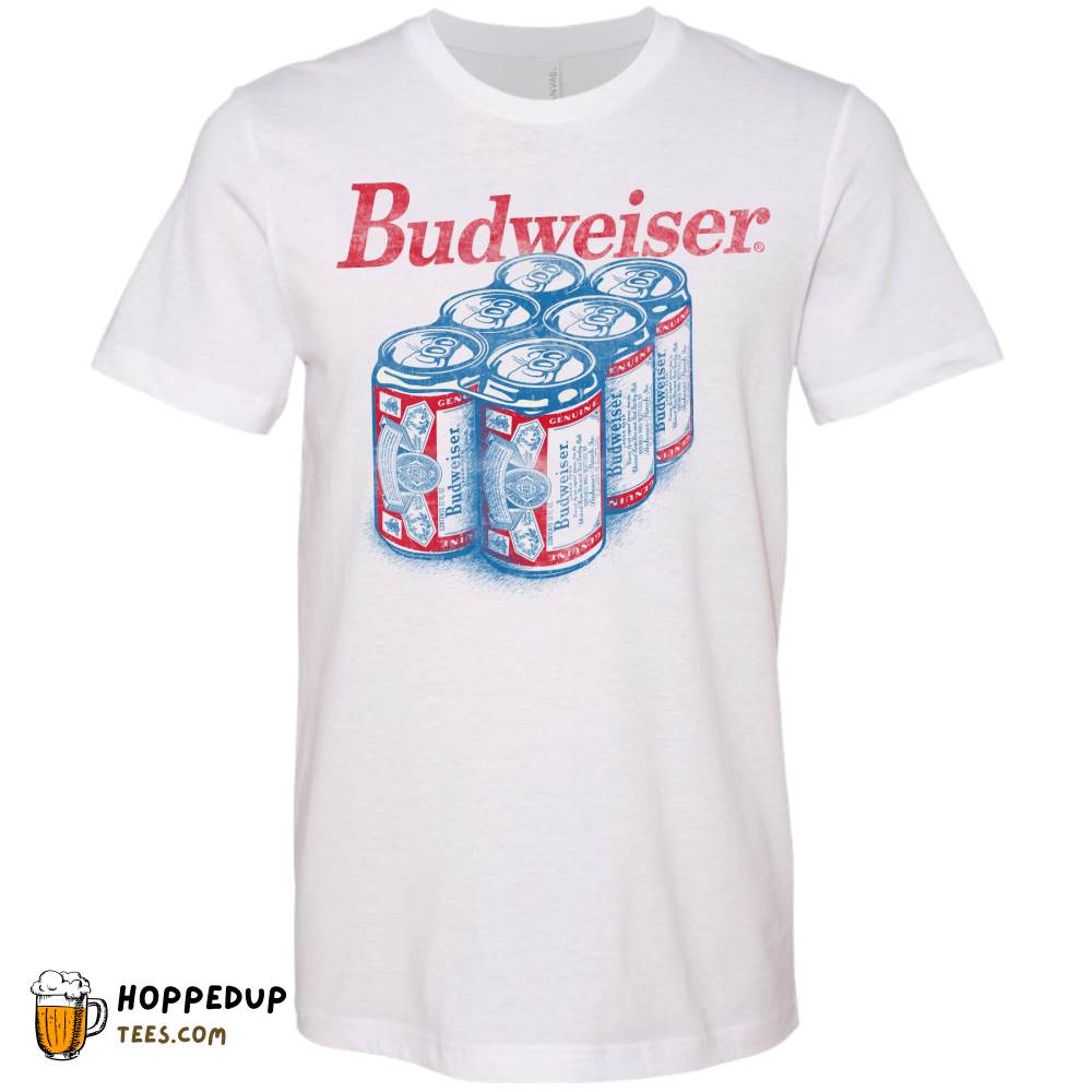 Budweiser Iconic Six Pack White T-Shirt – HU