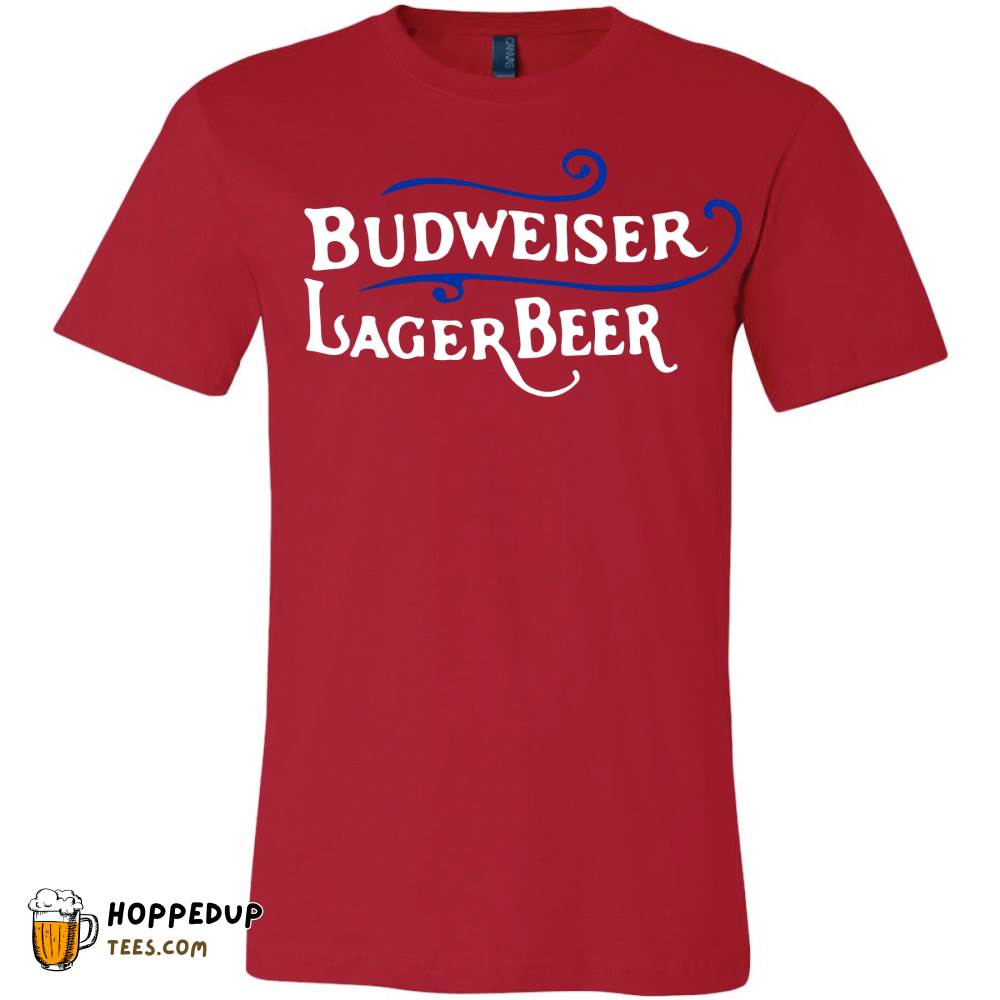 Budweiser Lager Swirl Heather Red T-Shirt HU