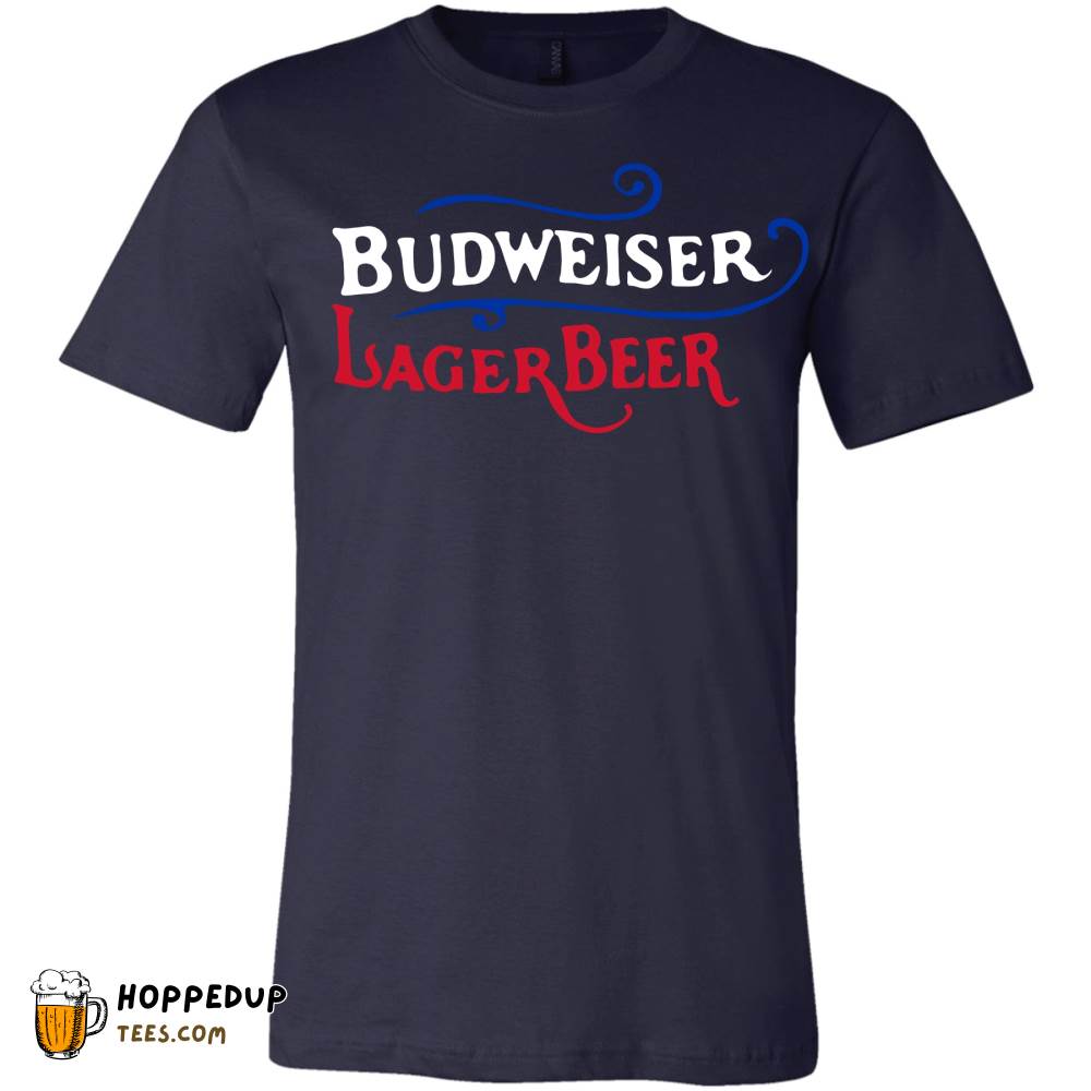 Budweiser Lager Swirl Navy Tee Collection HU Budweiser Lager Swirl Navy Tee Collection HU