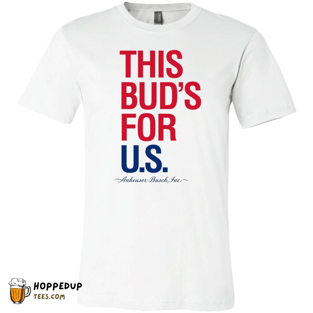 Budweiser Patriotic Bud for USA White T-Shirt – HU Budweiser Patriotic Bud for USA White T-Shirt – HU