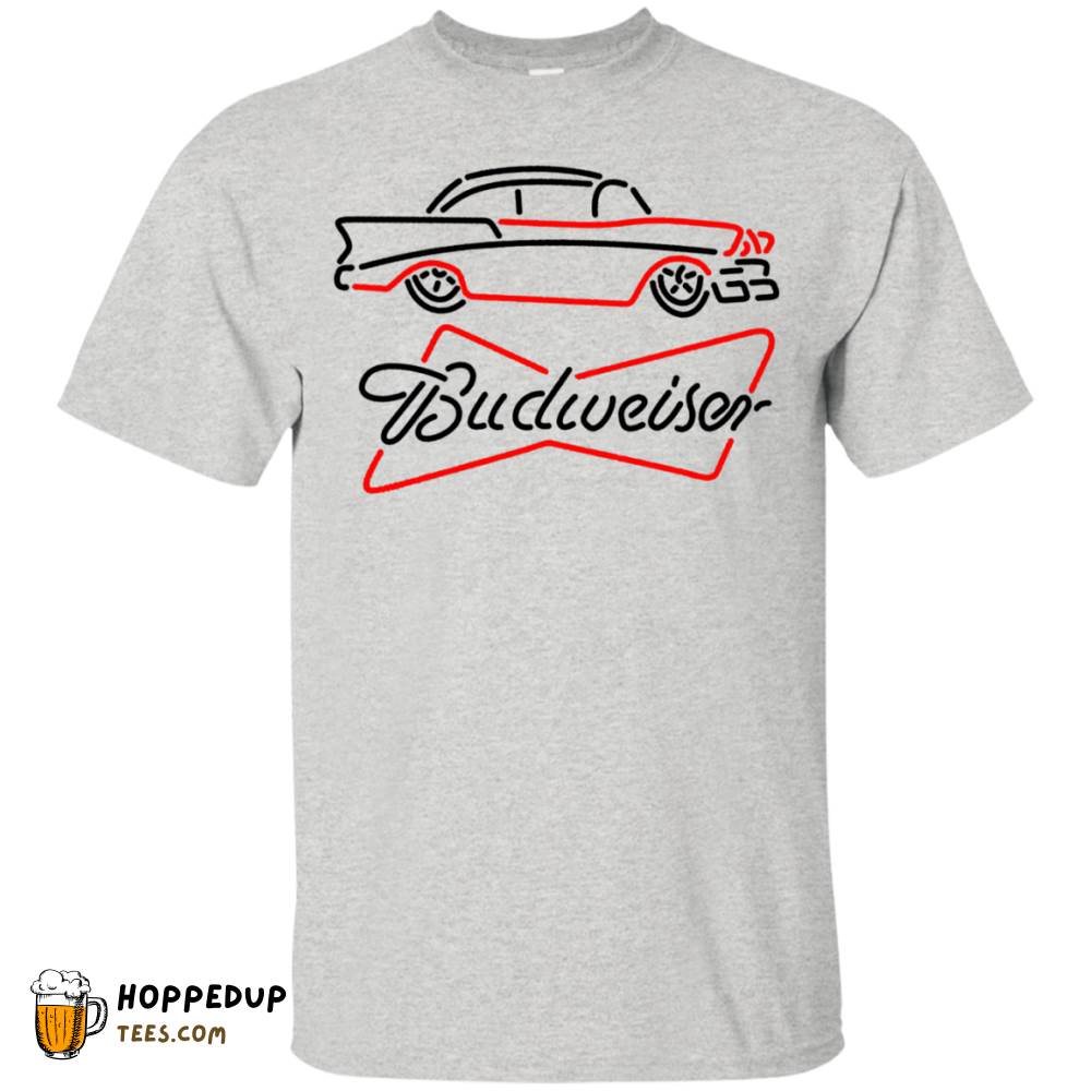 Budweiser Retro Car Graphic Pattern T-Shirt HU