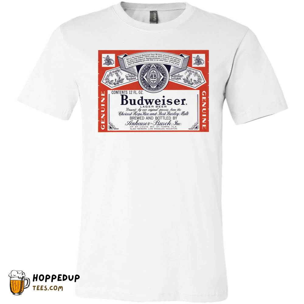 Budweiser Timeless Label White T-Shirt – HU Budweiser Timeless Label White T-Shirt – HU