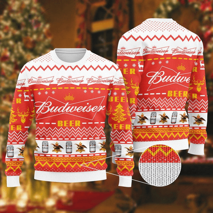 Budweiser Ugly Christmas Sweater HU