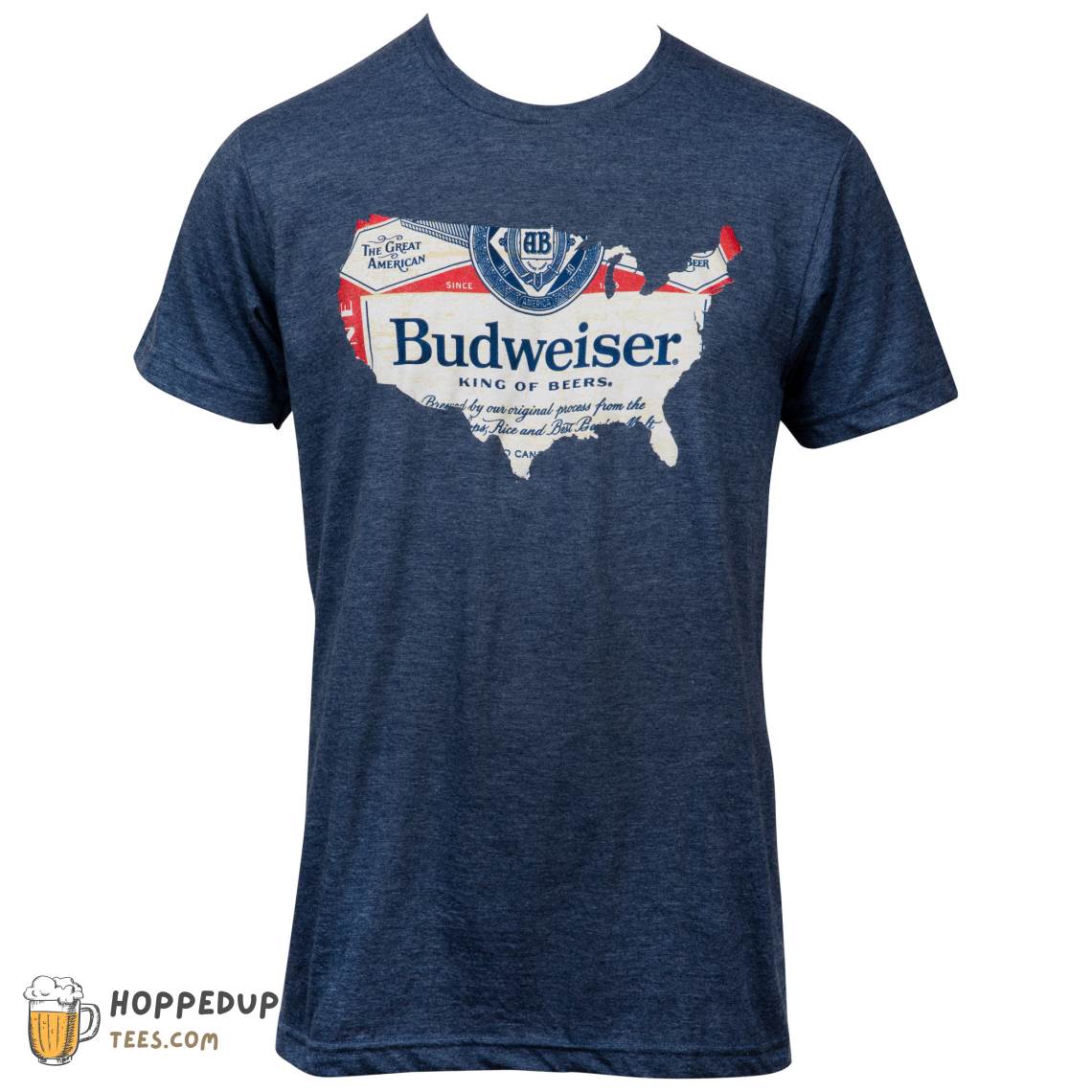 Budweiser Usa Map T-Shirt