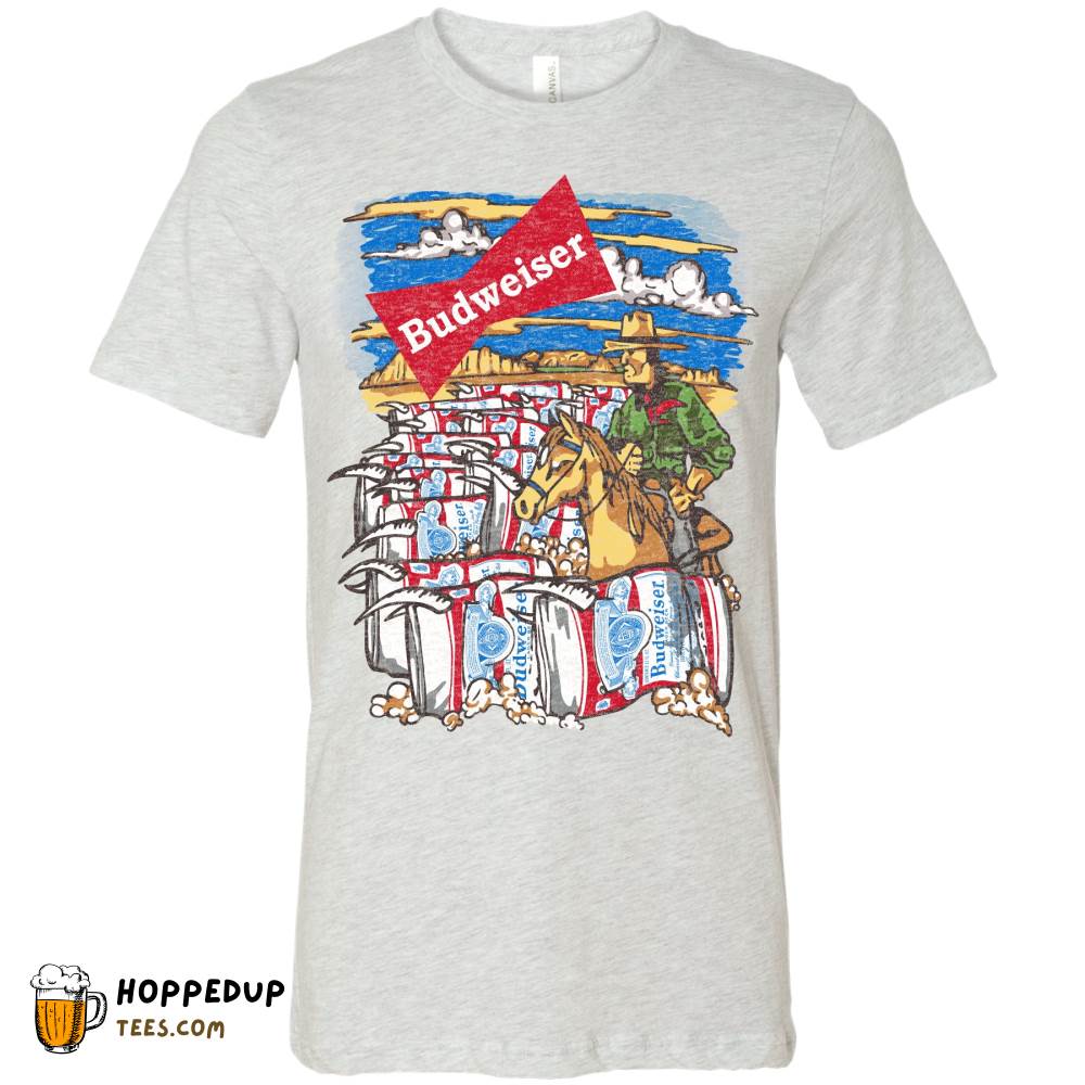 Budweiser Western Cowboy Ash T-Shirt – HU Budweiser Western Cowboy Ash T-Shirt – HU