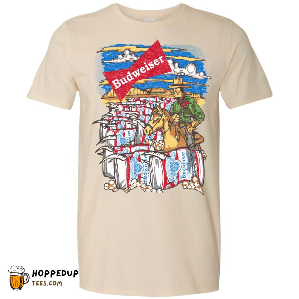 Budweiser Western Cowboy Natural Cotton Tee – HU