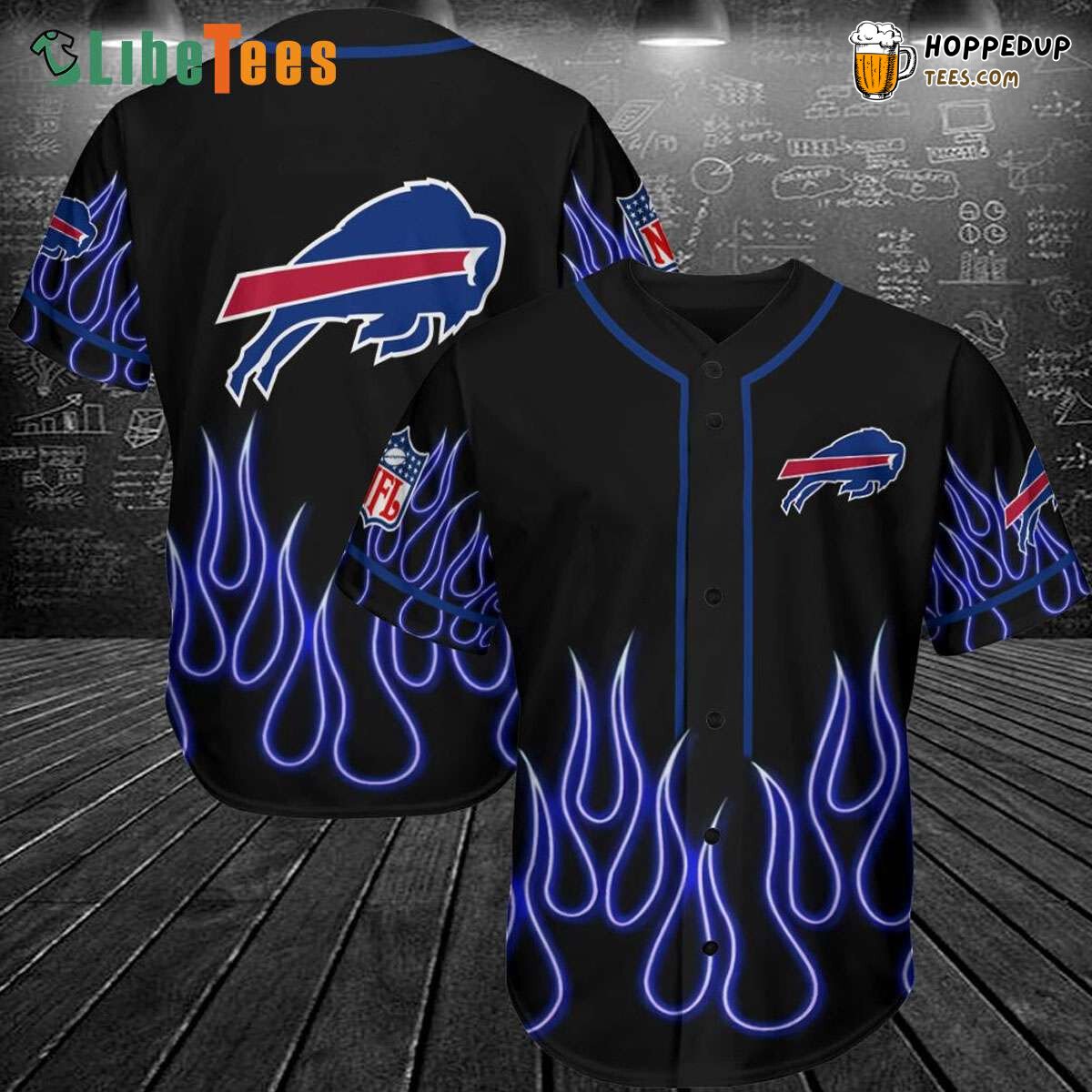 Buffalo Bills Baseball Jersey Fire Perfect Gifts For Your Loved Ones Jersey Shirt