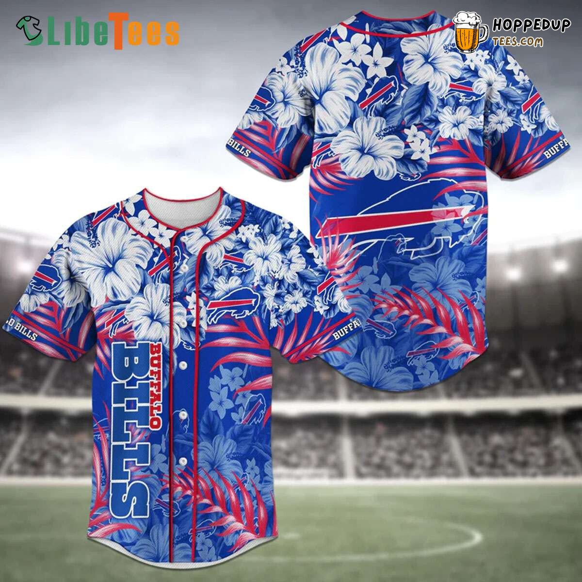 Buffalo Bills Baseball Jersey Hibiscus Flower Perfect Gifts For Your Loved Ones Jersey Shirt