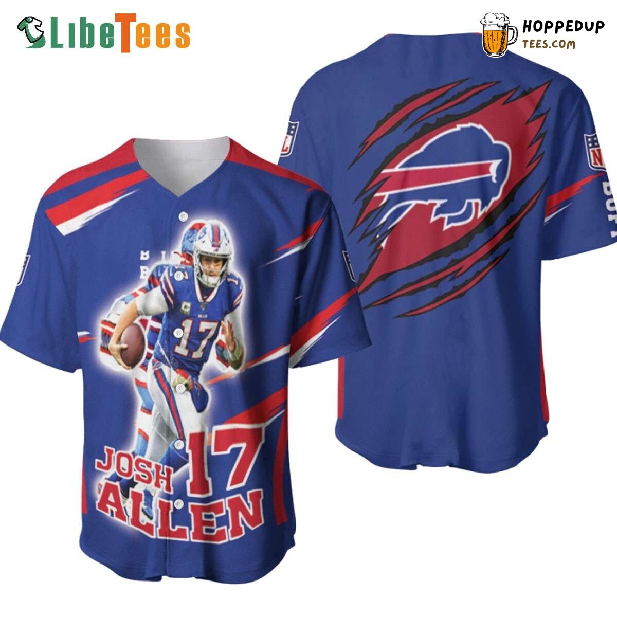 Buffalo Bills Baseball Jersey Josh Allen 17 Perfect Gifts For Your Loved Ones Jersey Shirt