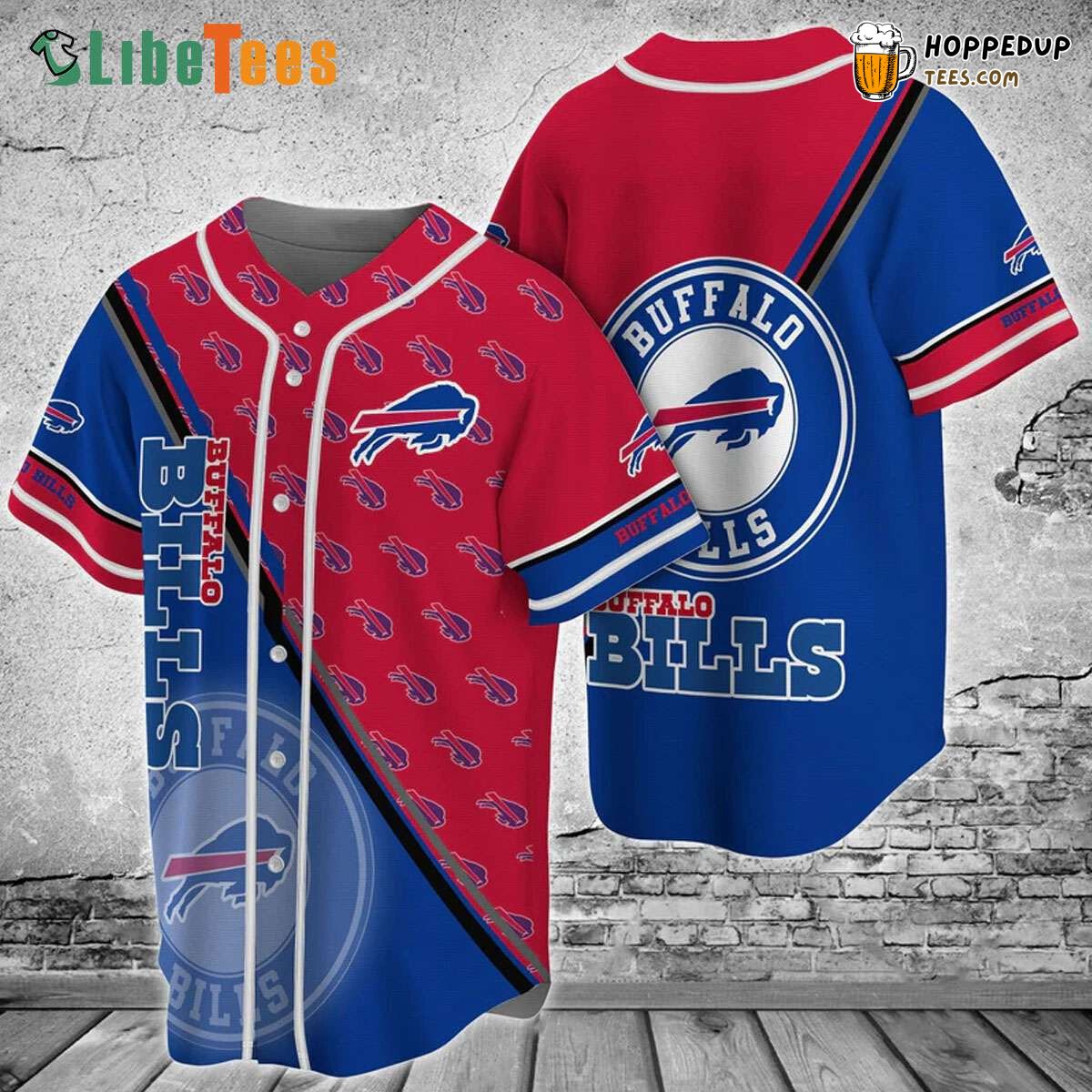 Buffalo Bills Baseball Jersey Logo Pattern Perfect Gifts For Your Loved Ones Jersey Shirt