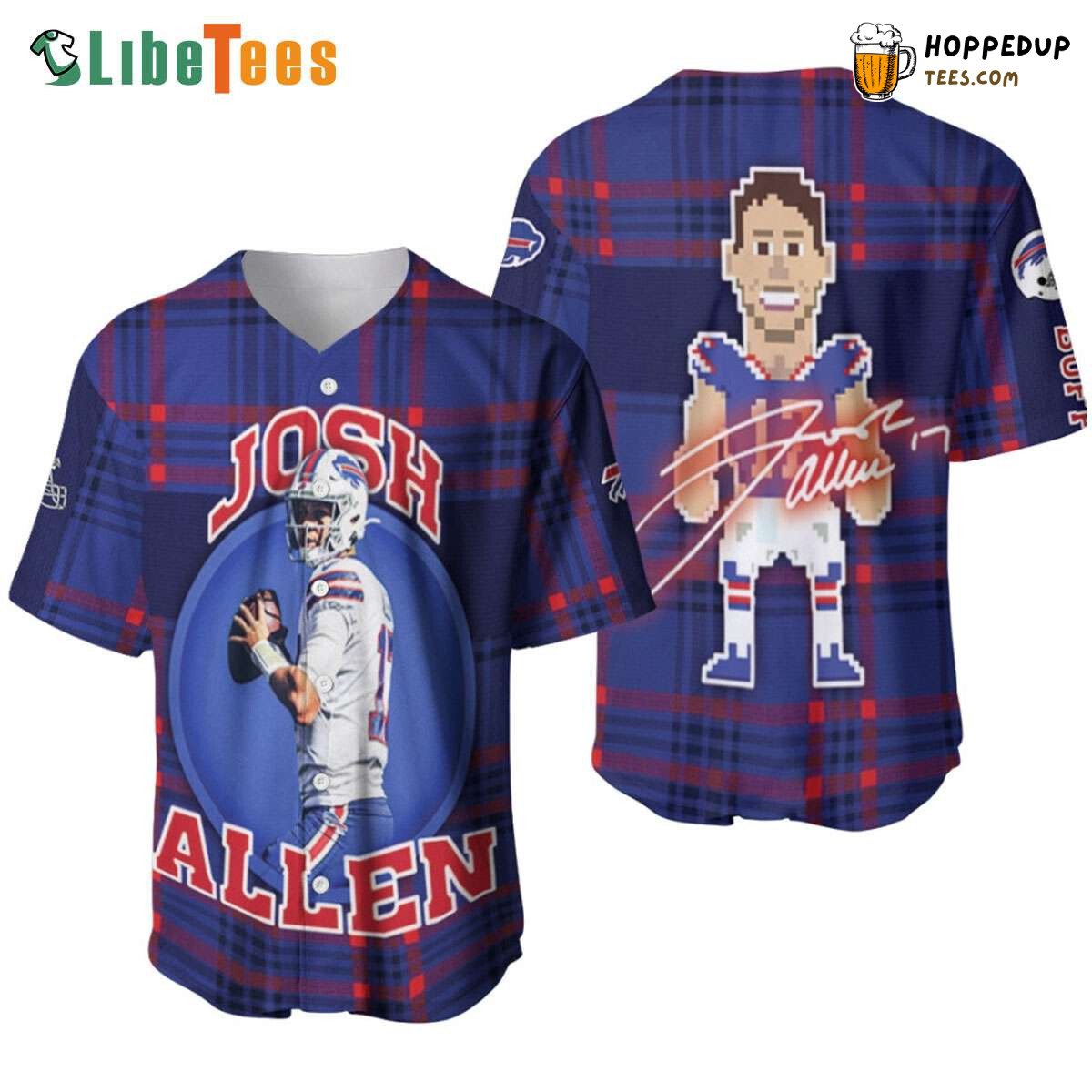 Buffalo Bills Josh Allen Top Quarterback Signature Baseball Jersey