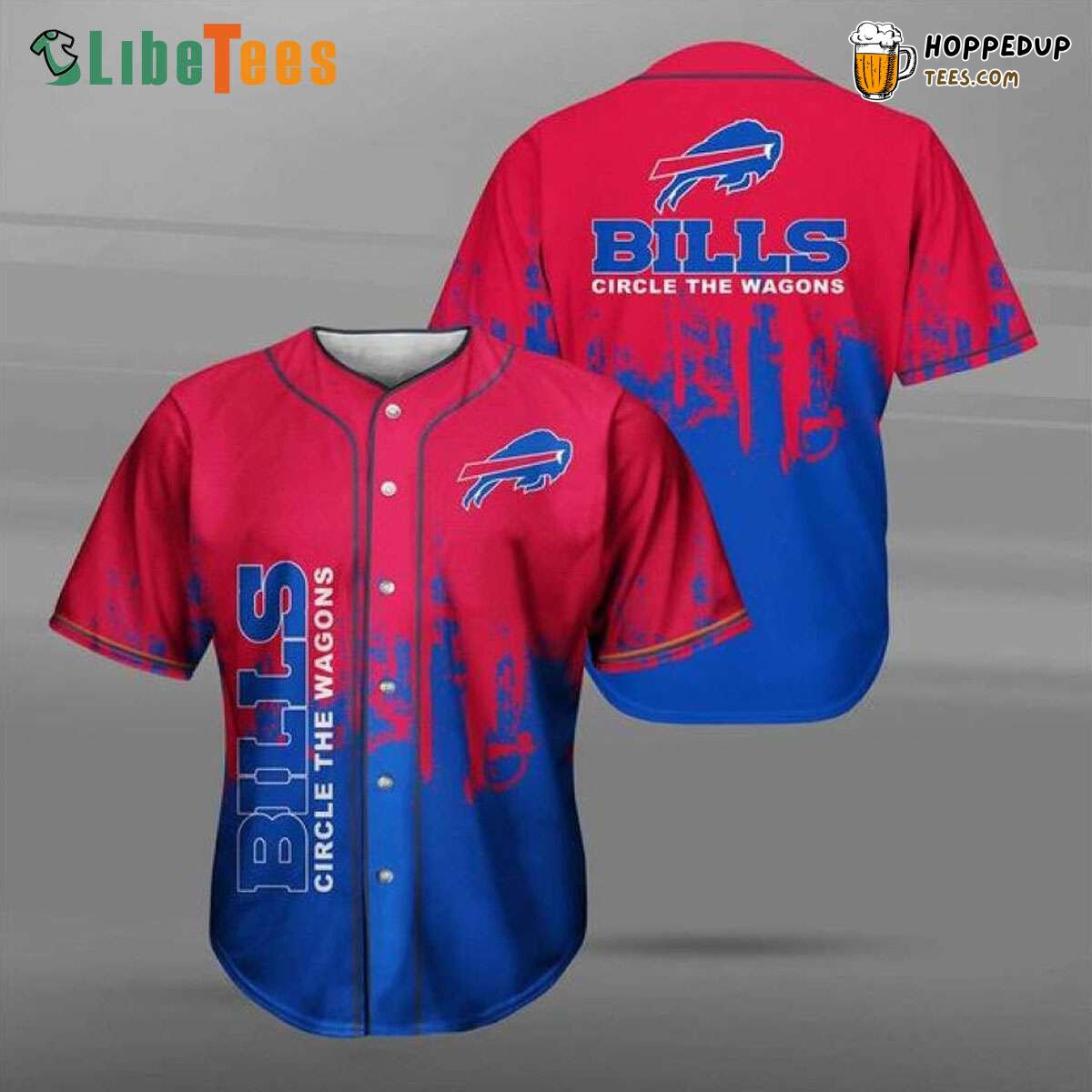 Buffalo Bills Motto Circle The Wagons Baseball Jersey Collector