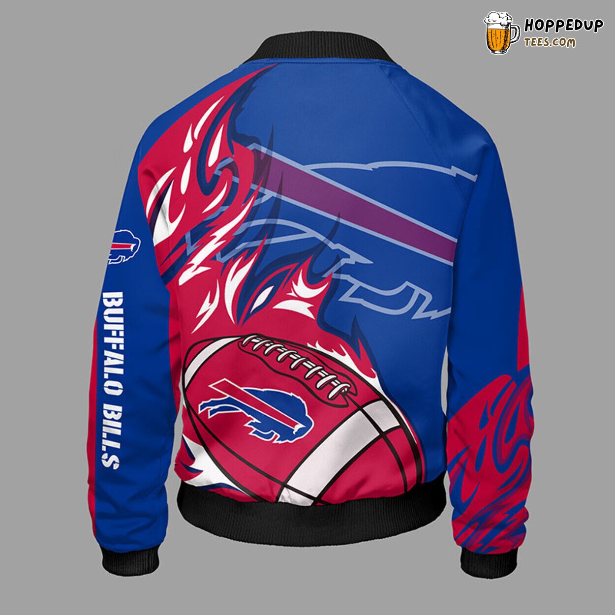 Buffalo Bills NFL Blue Red Bomber Jacket Unique Stylish Look