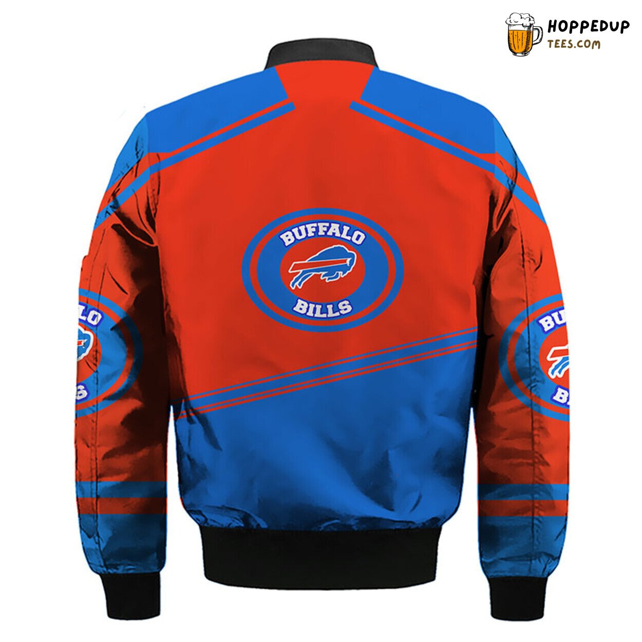 Buffalo Bills NFL Distinct Bomber Jacket Blue Red Signature Look