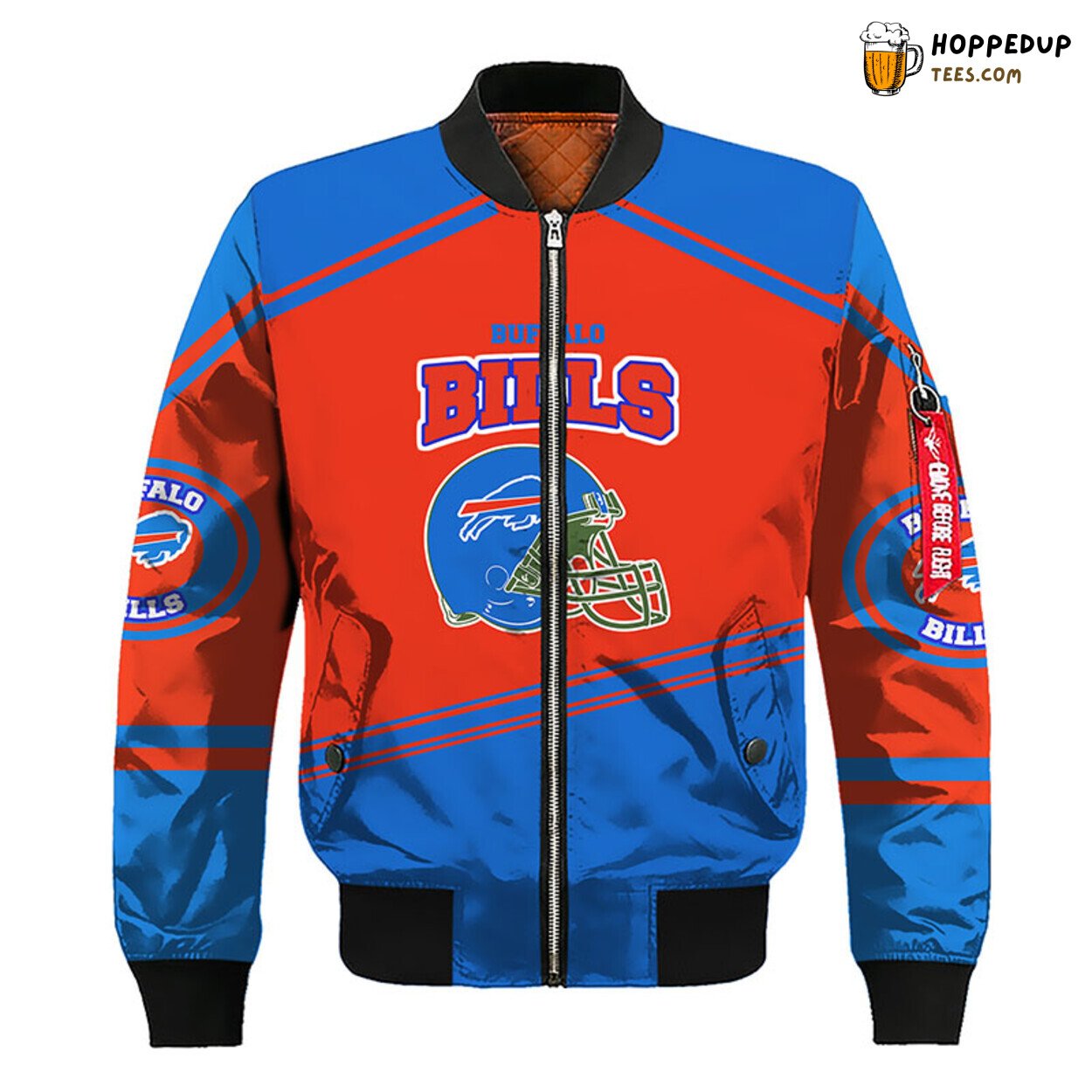Buffalo Bills NFL Distinct Bomber Jacket Blue Red Signature Look