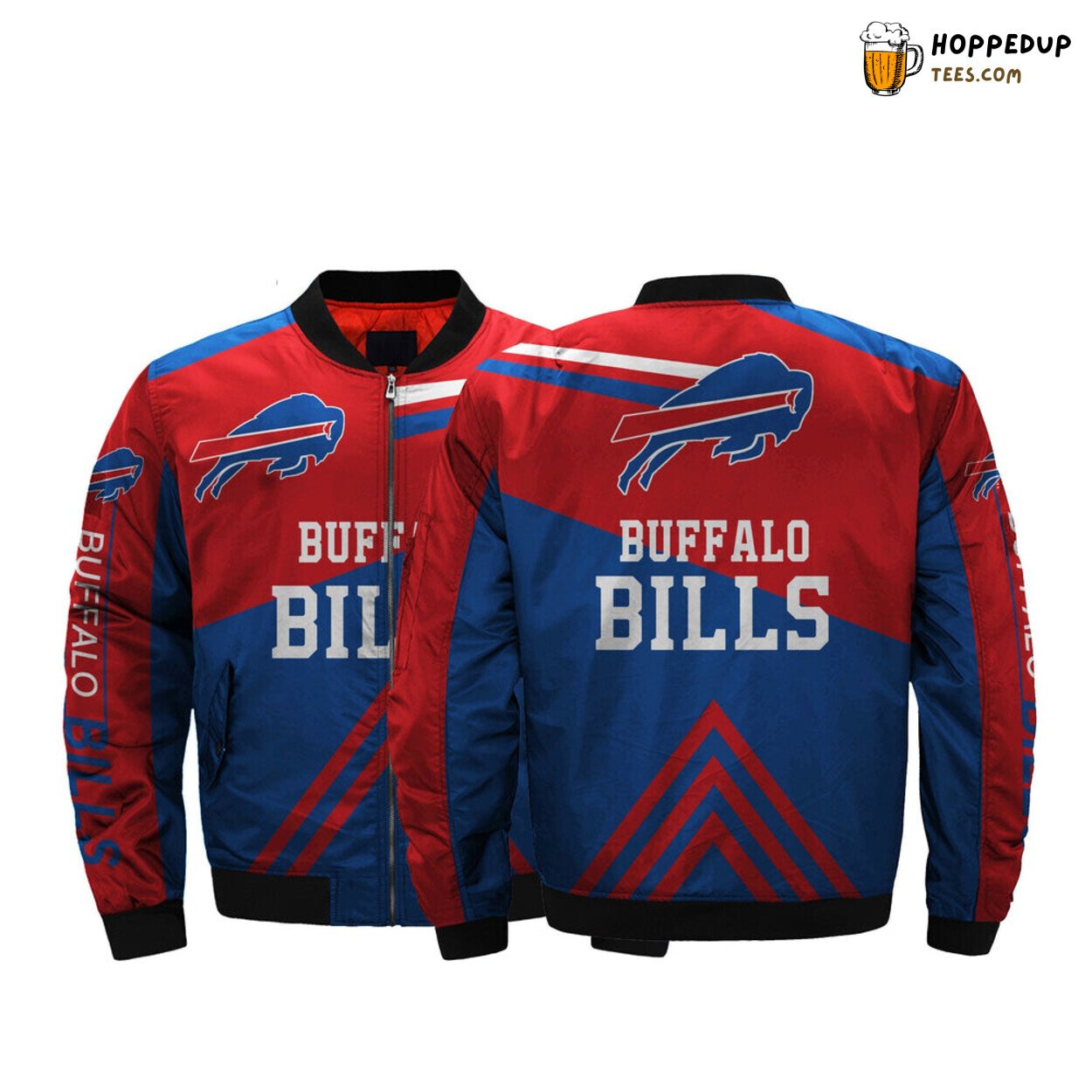 Buffalo Bills NFL Men 3D Print Bomber Jacket Classic Series Design Look Edition