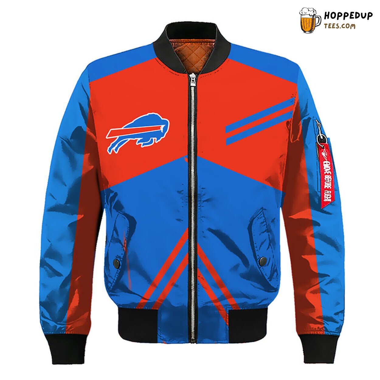 Buffalo Bills NFL Red Blue Bomber Jacket Distinctive Stylish Theme