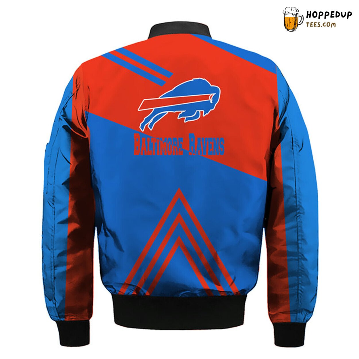 Buffalo Bills NFL Red Blue Bomber Jacket Distinctive Stylish Theme