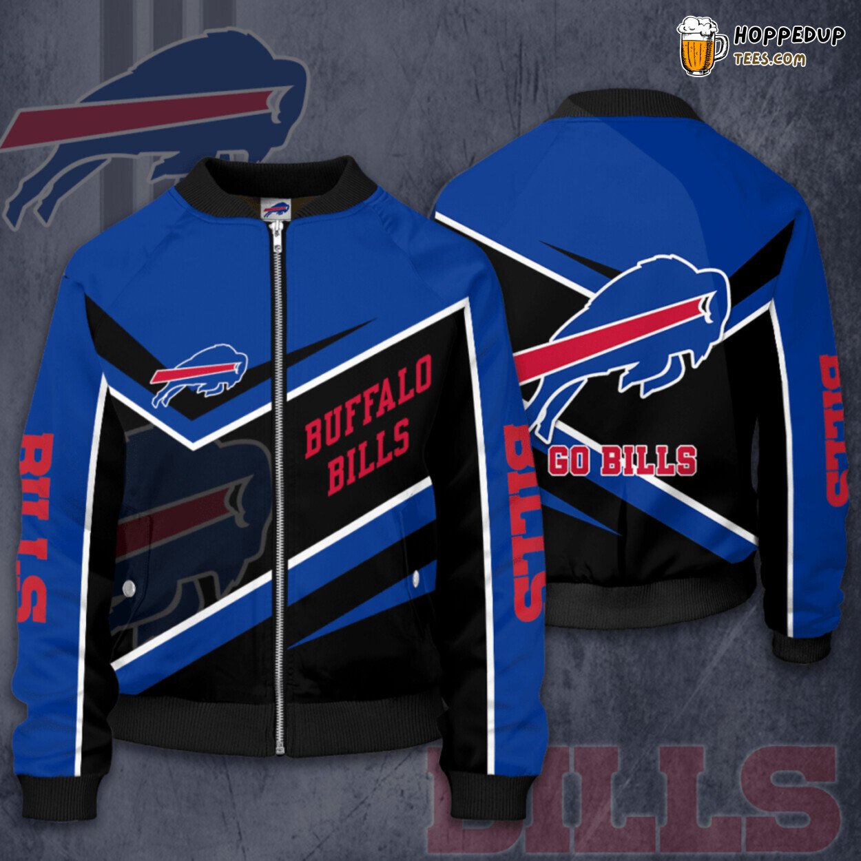Buffalo Bills Signature BB Bomber Jacket Distinctive Design Fashion Choice