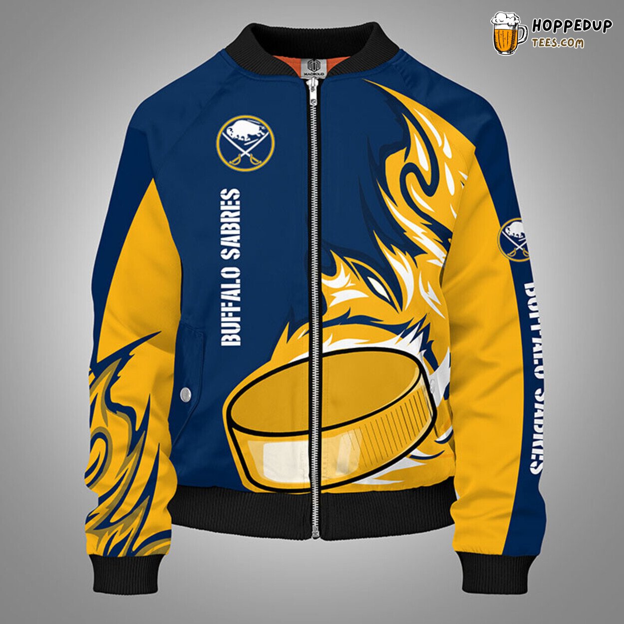 Buffalo Sabres NHL Yellow Inspired Bomber Jacket Unique Stylish Design