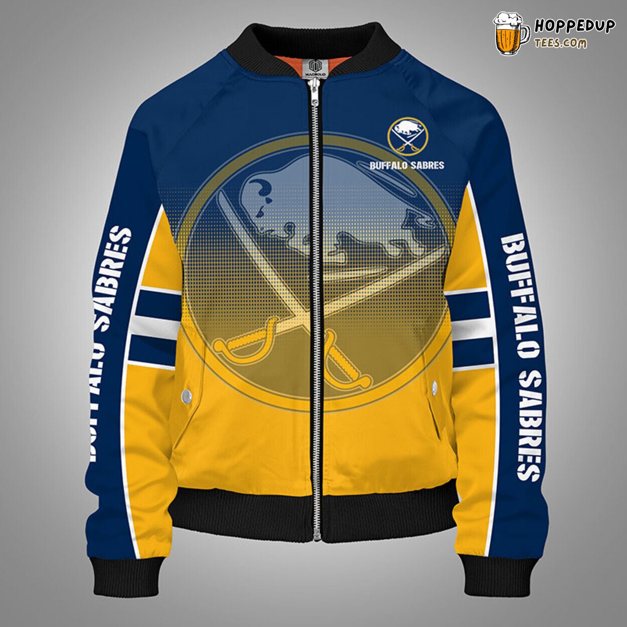 Buffalo Sabres NHL Yellow Inspired Unique Bomber Jacket Stylish Design Look