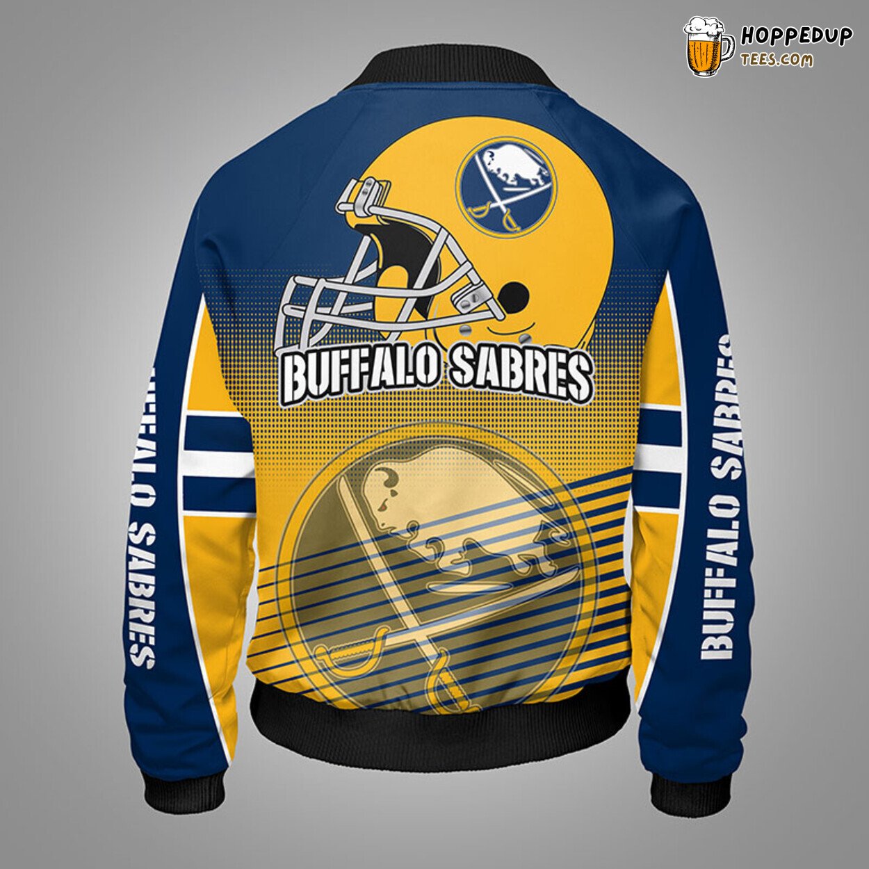 Buffalo Sabres NHL Yellow Inspired Unique Bomber Jacket Stylish Design Look