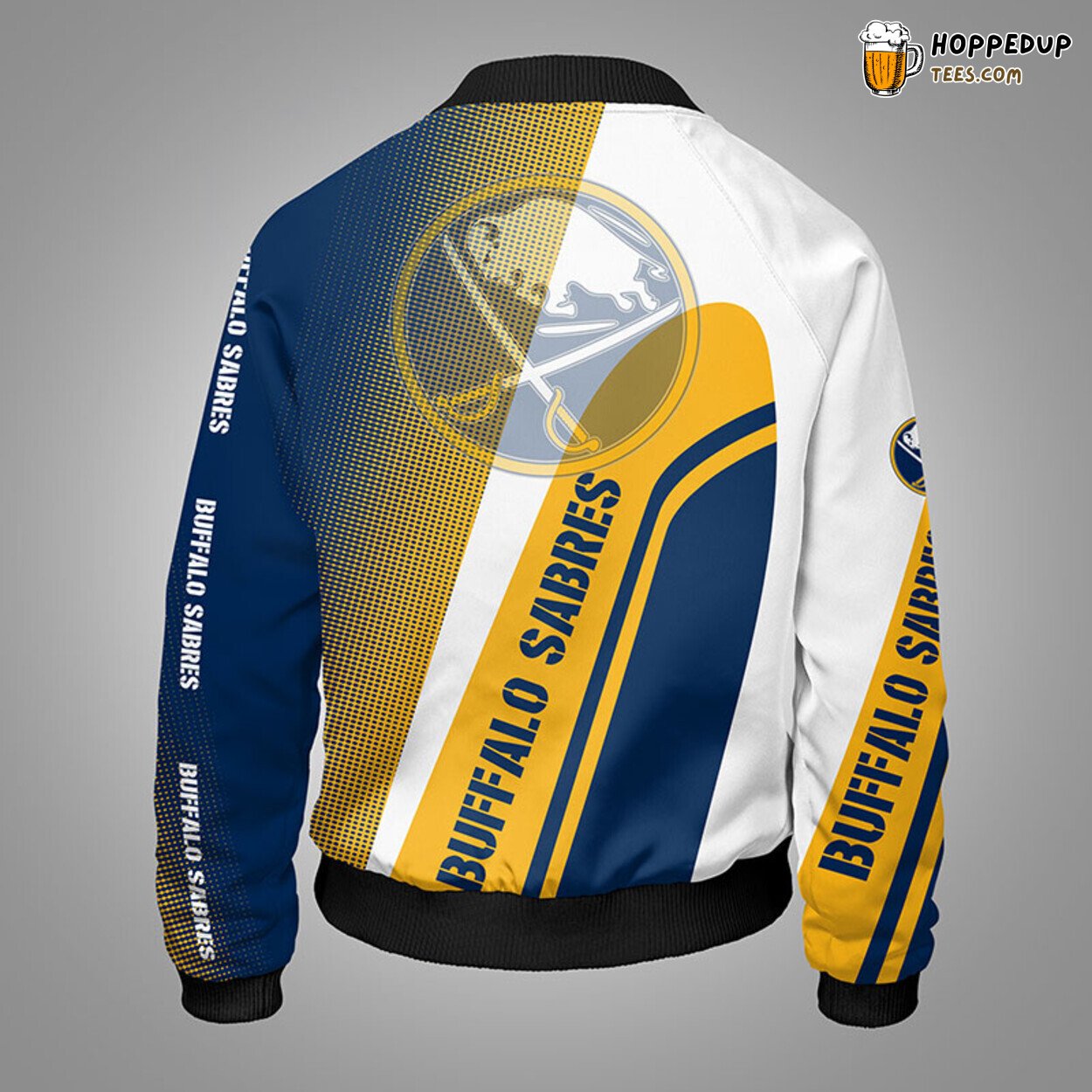 Buffalo Sabres NHL Yellow Unisex Unique Bomber Jacket Stylish Themed Look