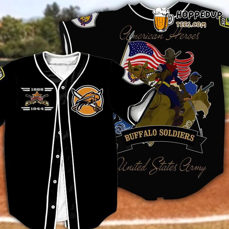 Buffalo Soldiers Baseball Tee Jersey Shirts 3D Printed