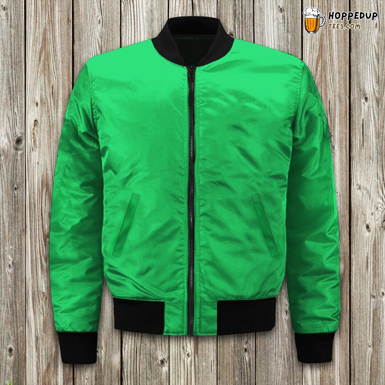 Building Bricks Green Bomber Jacket