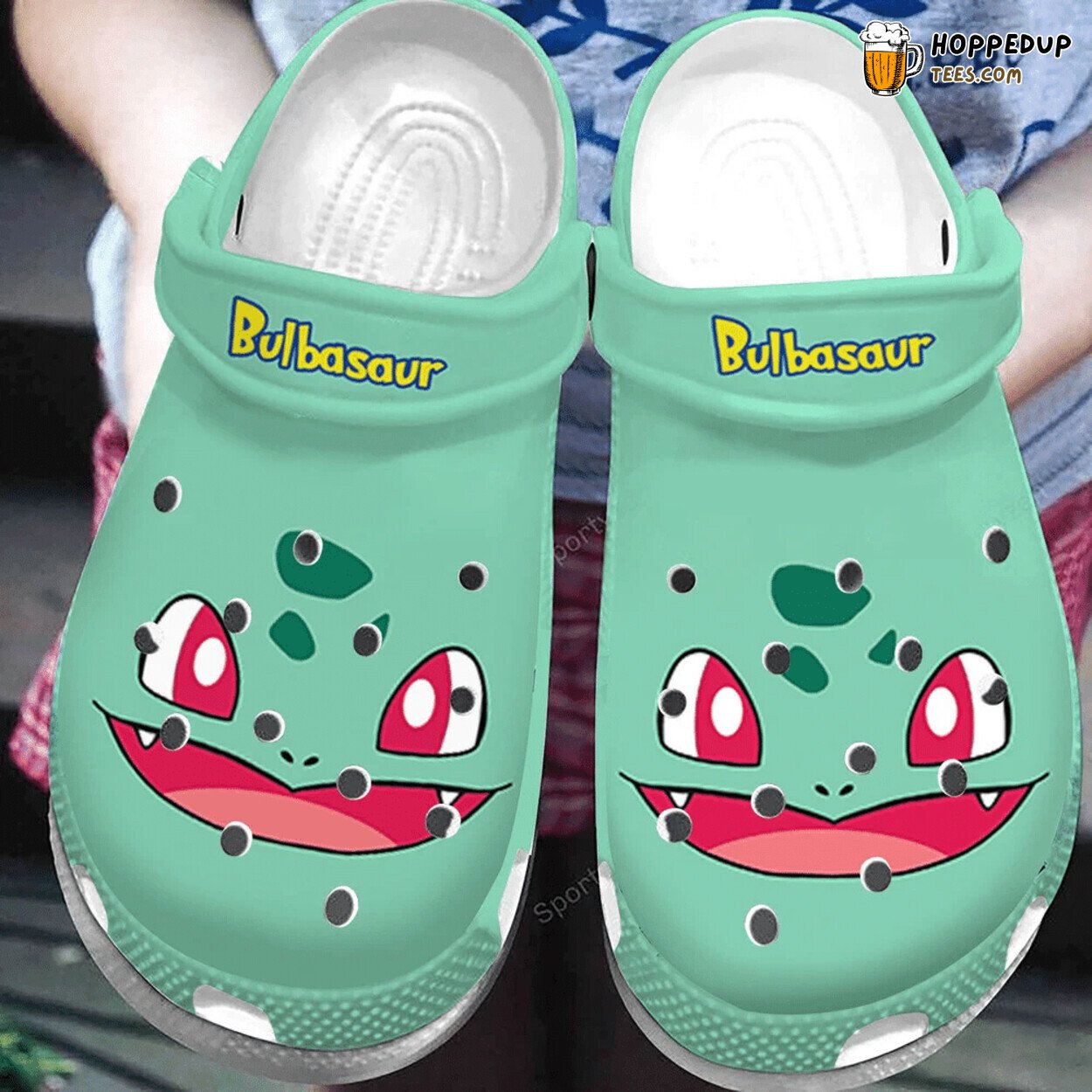 Bulbasaur Pokemon Cute Green Clogs Shoes Comfortable Kids Design