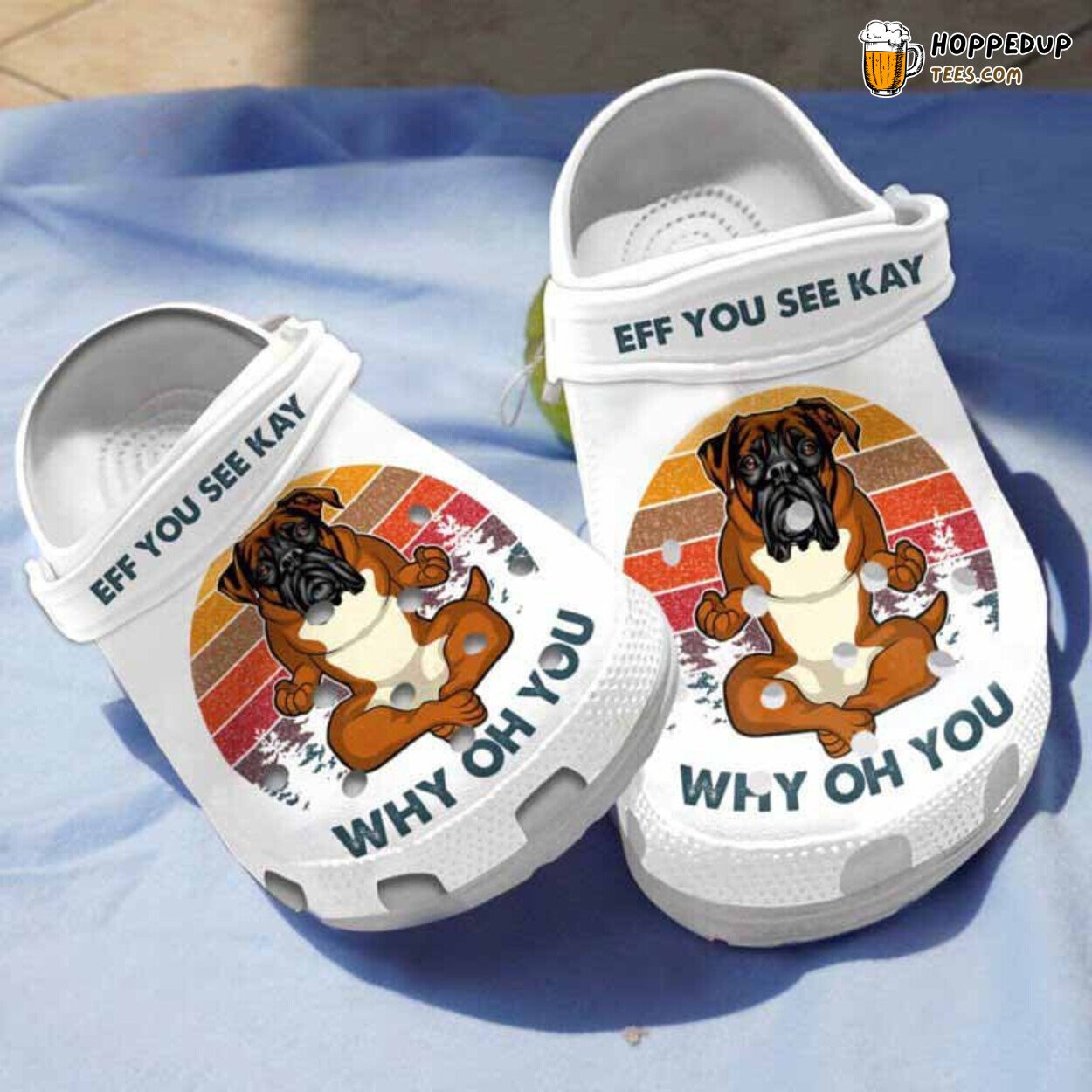 Bull Dog Eff You See Kay Funny Dog Themed Clogs Unique