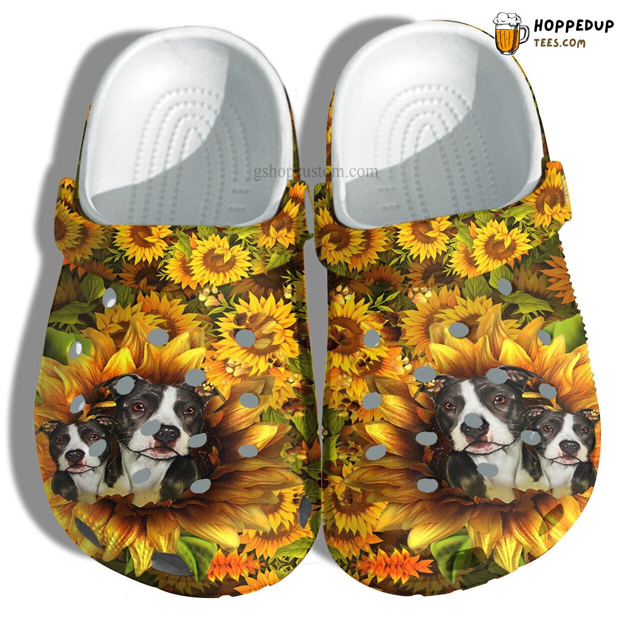 Bull Dog Mom Sunflower 3D Shoes Custom Pet Lover Cat Dog Design
