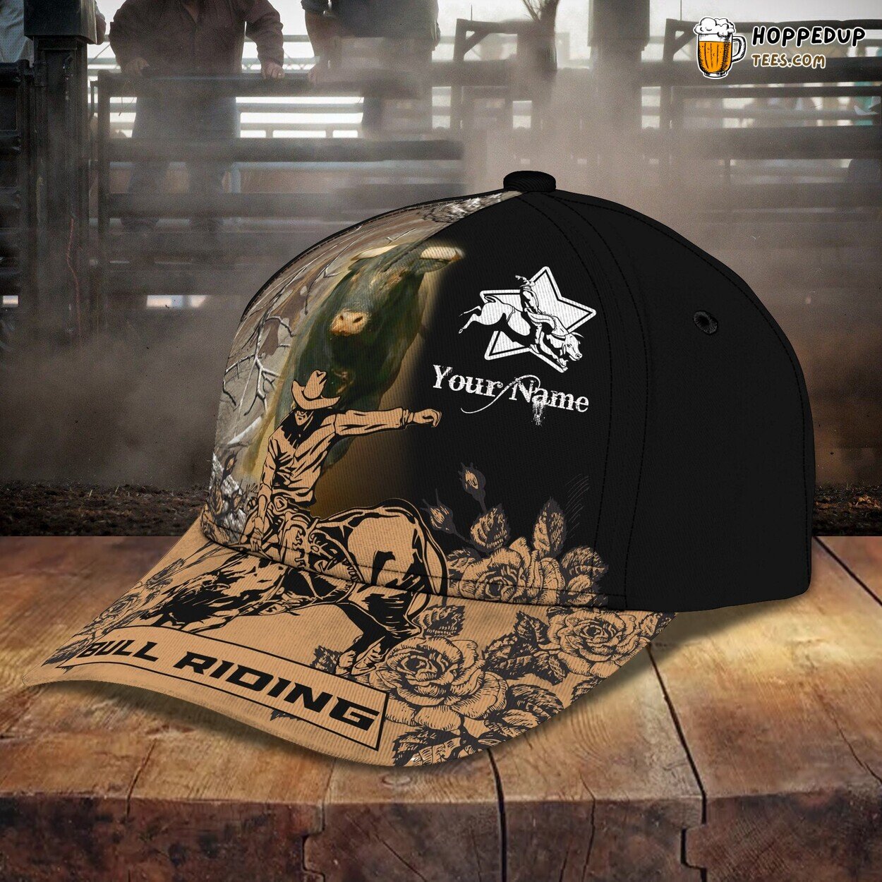 Bull Riding Excitement 3D Classic Cap Personalized Unique Design