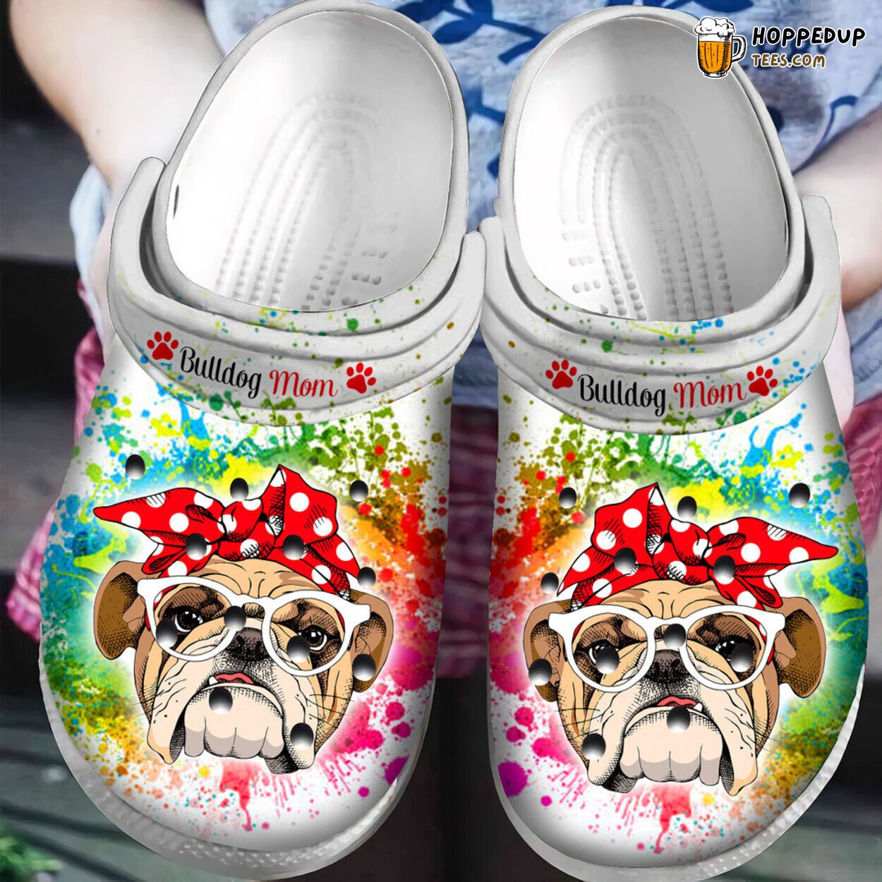 Bulldog Mom Theme Classic Comfortable Clogs Shoes Unique Mother’s Day Gift