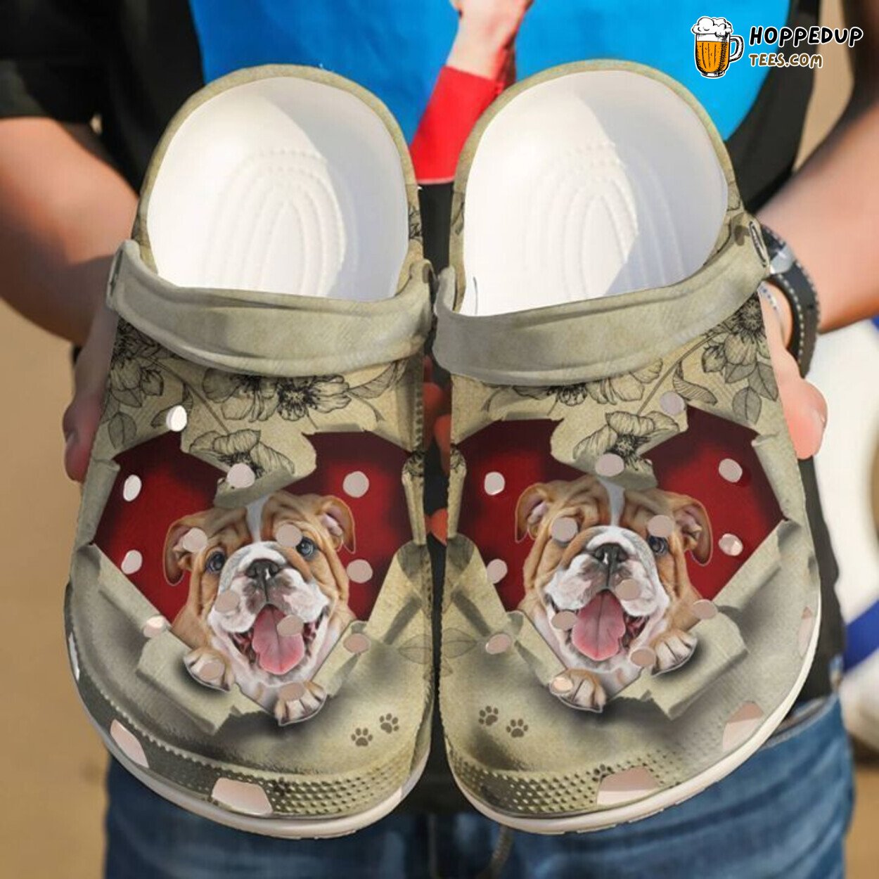 Bulldog Steal My Heart Classic Clogs Dog Lover Comfortable Footwear