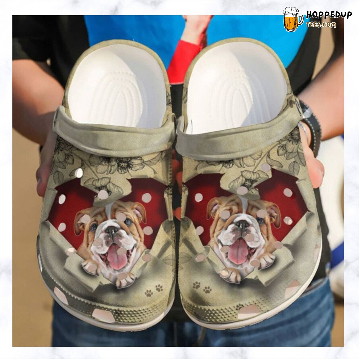 Bulldog Steal My Heart Mens Womens Comfortable Unique Rubber Clogs