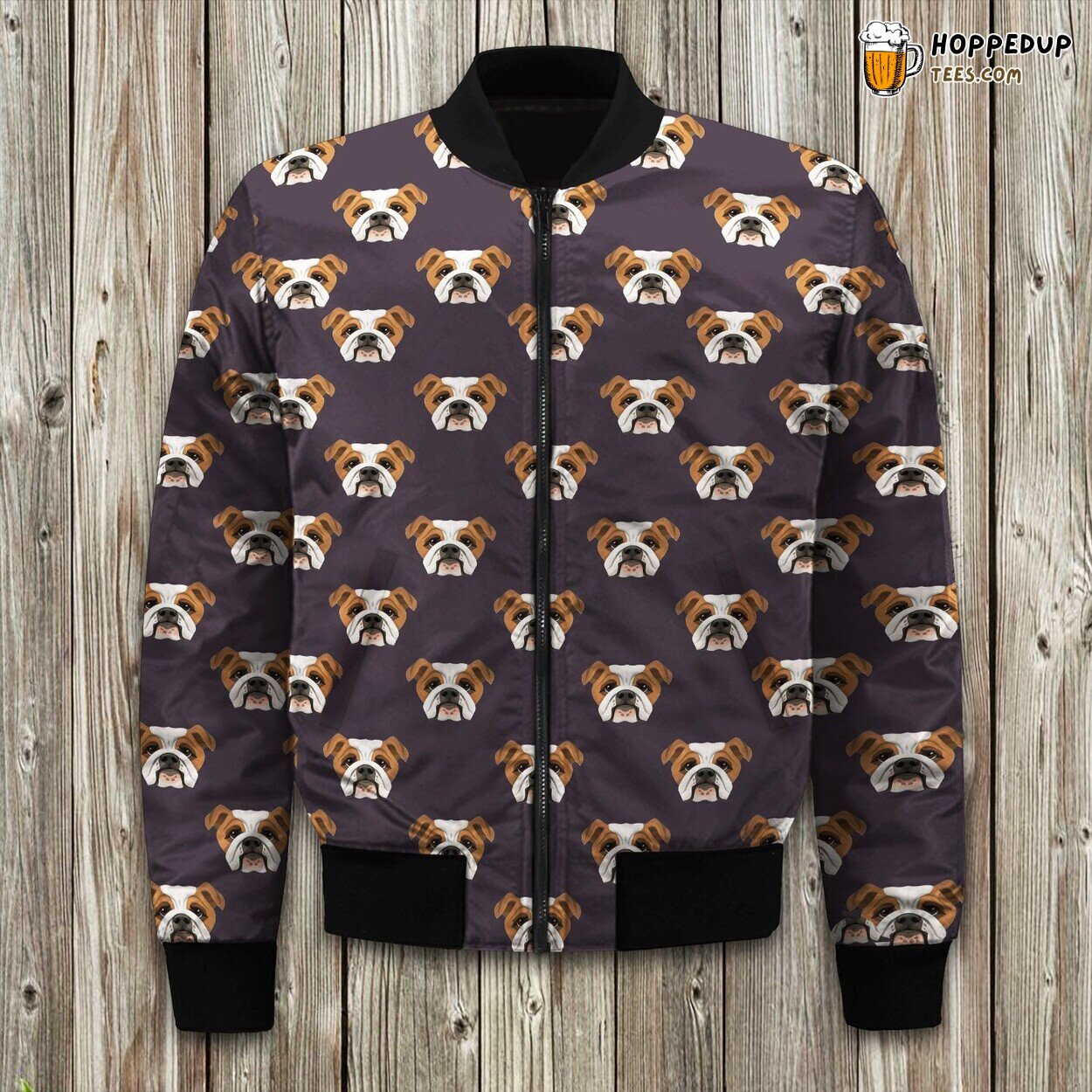 Bulldogs Pattern Bomber Jacket