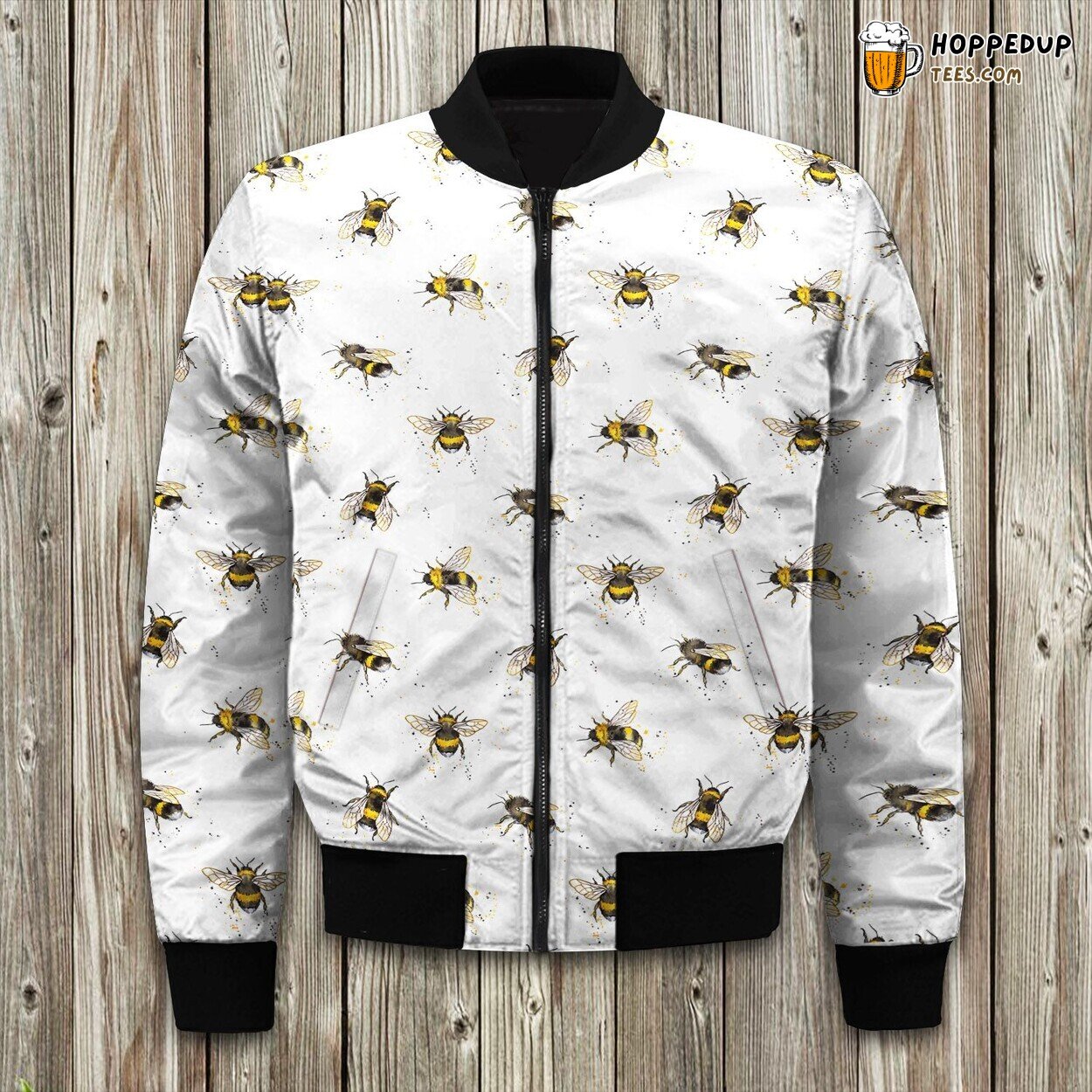 Bumblebee Gold Bees Bomber Jacket