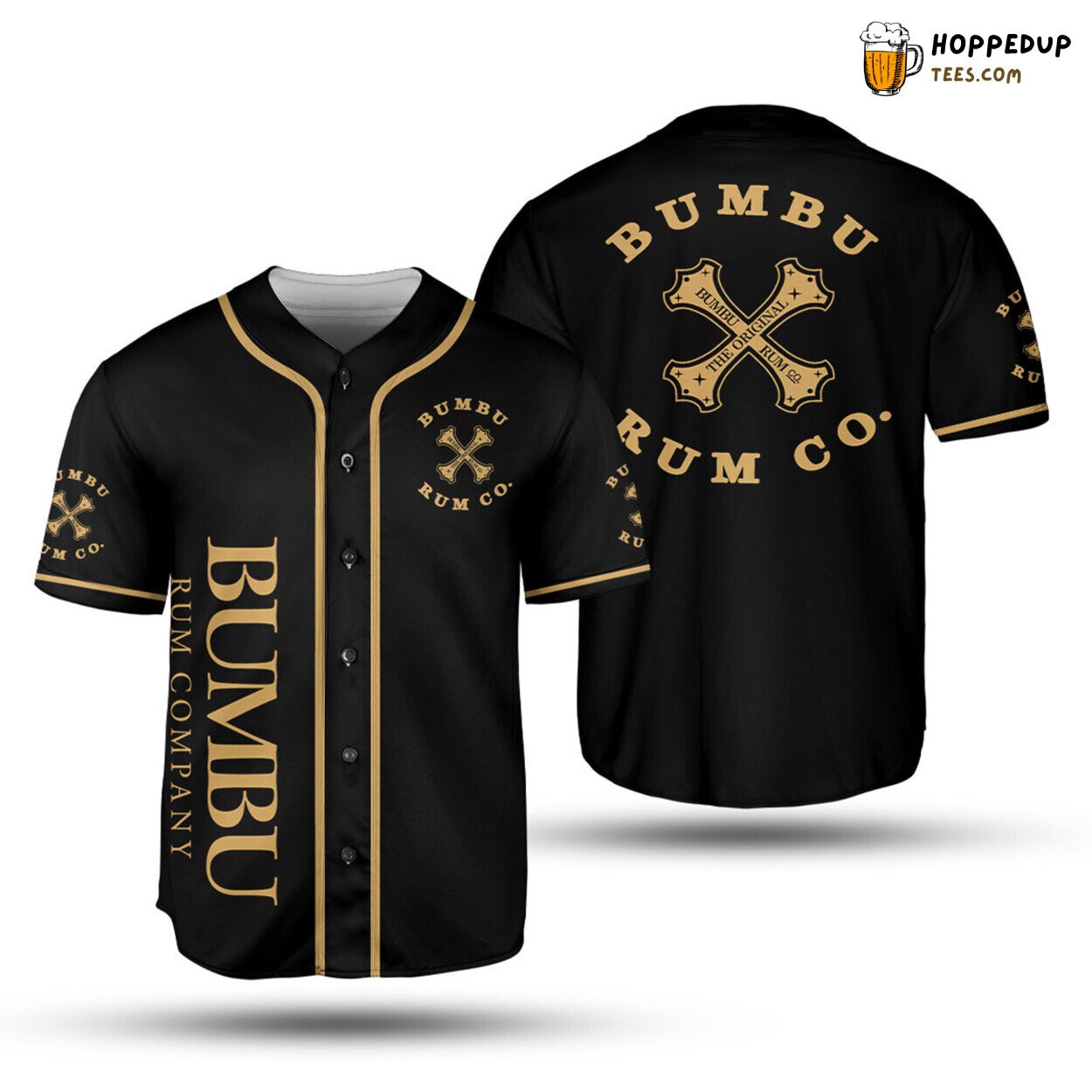 BumBu Rum Exotic Unisex 3D Baseball Tee Jersey Tropical Vibes